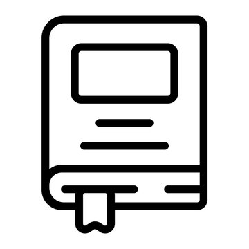 recommend clip art: book line icon