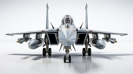 Fototapeta premium 3d army aircraft photo, generative ai