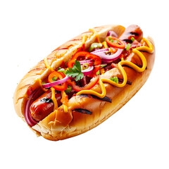Hotdog isolated on transparent background