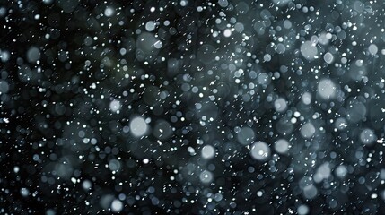 Obraz premium snowfall, stock imagery, on plain black background 