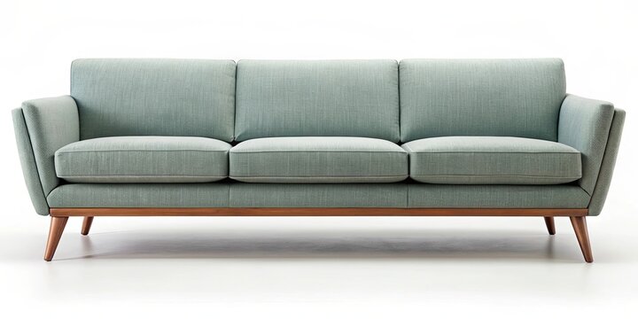 Modern mid-century MCM sofa with sleek design and tapered legs, mid-century modern, MCM, sofa, couch, furniture