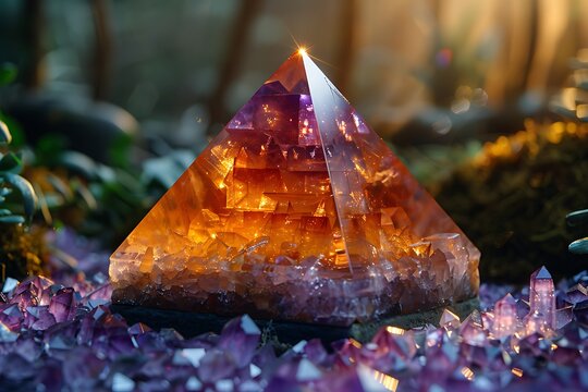 Aura Crystal Orgone Energy Converter Orgonite Pyramid Soothe The Soul Stone 