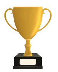 Golden Trophy Illustration