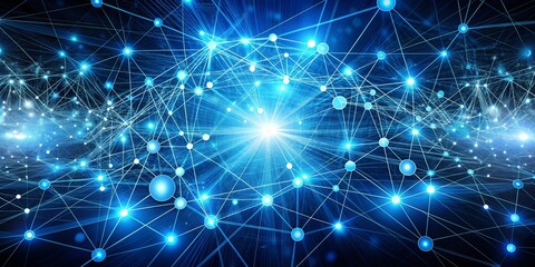 Obraz premium Quantum internet infrastructure for secure communication , quantum, internet, infrastructure, technology