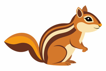 Chipmunk art vector illustration