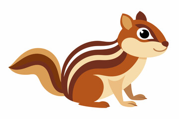 Chipmunk art vector illustration