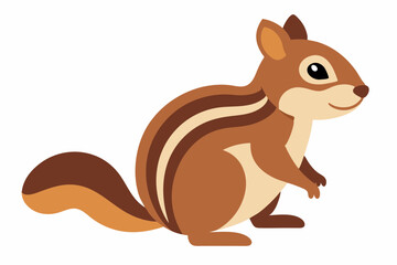Chipmunk art vector illustration