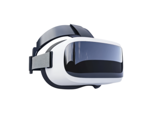 A VR isolated on white transparent background
