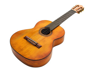 Fototapeta premium A guitar isolated on white transparent background