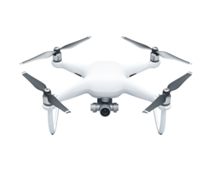 A drone isolated on white transparent background