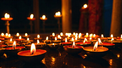 The concept begins with traditional candle lights