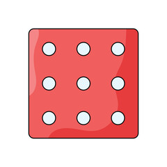 Dice  vector icon