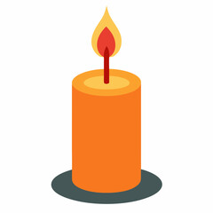 Candle  art vector illustration