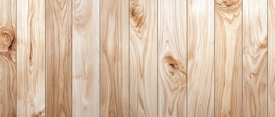 Naklejka premium Light maple wood grain seamless texture, wood background, natural aesthetics