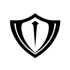 Shield Icon Minimal, Simple Logo Shield