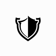 Shield Icon Minimal, Simple Logo Shield