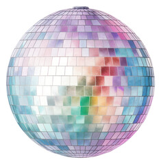 PNG Disco ball sphere white background celebration.