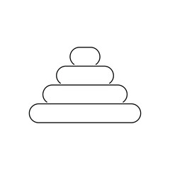 Pyramid vector icon