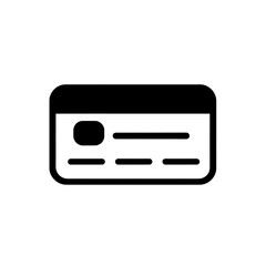 Obraz premium Credit Card Icon, Minimal Simple Logo