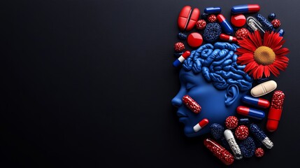 red and blue pills A focused design for World Duchenne Awareness Day, featuring symbolic representations of support and research