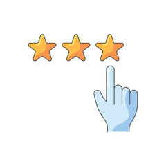 Ratings vector icon