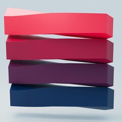 Obraz premium Infographic design template can be used for workflow layout, diagram, number options, web design. Infographic business concept with 4 options, parts, steps or processes. Abstract background.