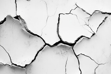 Fototapeta premium An isolated texture of crack lines on a transparent background