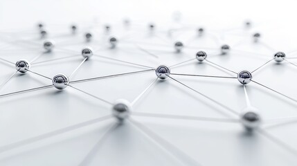 An isolated geometric network of interconnected metals