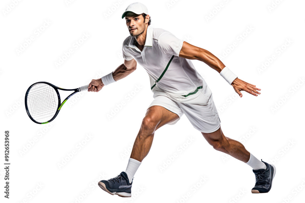 Wall mural png tennis sports racket player.