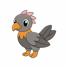 A cute Condor art vector illustration