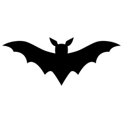 シンプルなコウモリのシルエットイラスト