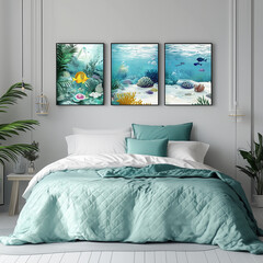 Interior Design bedroom sea theme 