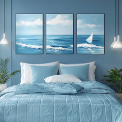 Interior Design bedroom sea theme 