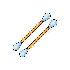 Cotton swab vector icon