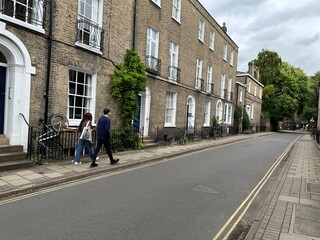 person walking in the street