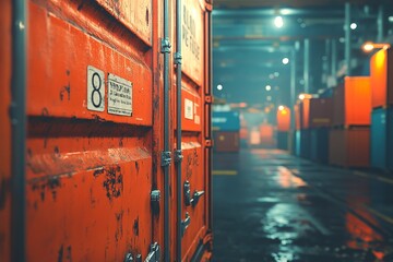 Fototapeta premium High-Tech Close-Up: Inspecting Microchip on Silicon Wafer with Detailed Circuit Design in Cleanroom