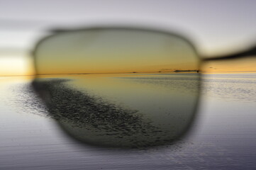 Através da lente do óculos