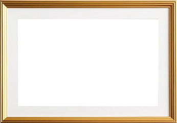 Empty gold frame