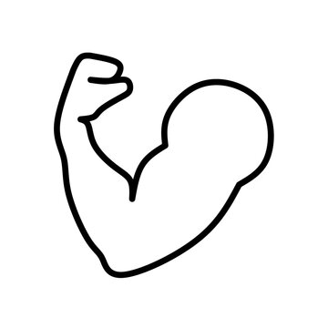 recommend clip art: power icon vector on white background. muscle icon
