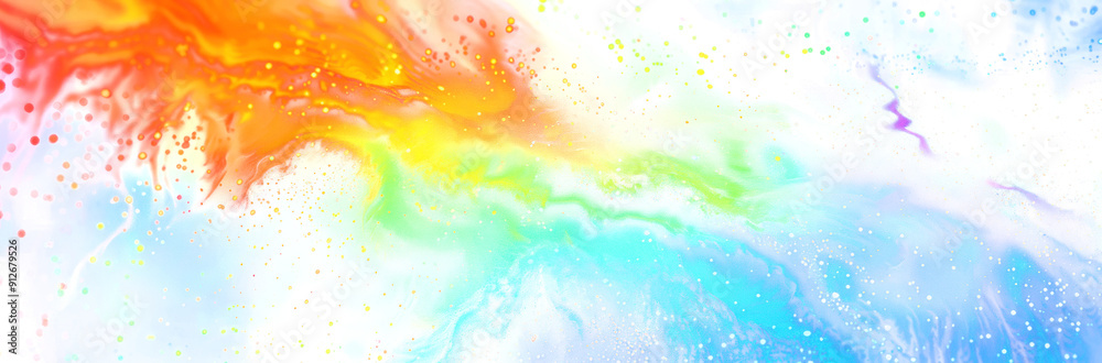 Poster rainbow isolated on transparent background. png