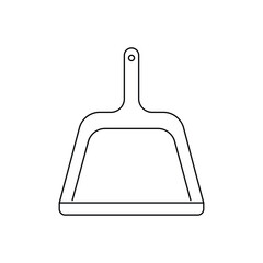 Fototapeta premium Dustpan vector icon