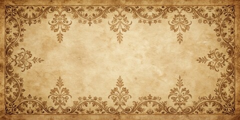 Vintage retro paper with Victorian rustic ornament frame background, vintage, retro, rustic, antique