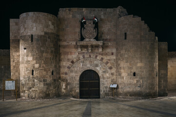 A night view of the Fortress of Aqaba, Jordan, pictured in May 2024. 