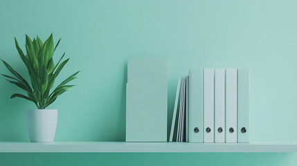 File Folder on Minimalist Desk