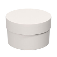  cylinder cardboard box isolated