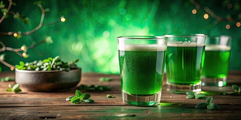 St. Patrick's Day green drinks for celebrations, St. Patrick's Day, green beer, Irish celebration, pub