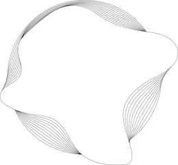 Circle fluid white overlapping for banner, web, badges, tag