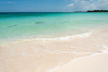 Xcacel beach in Chemuyil, Mexico
