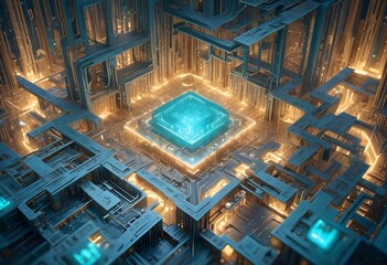 blue circuit board