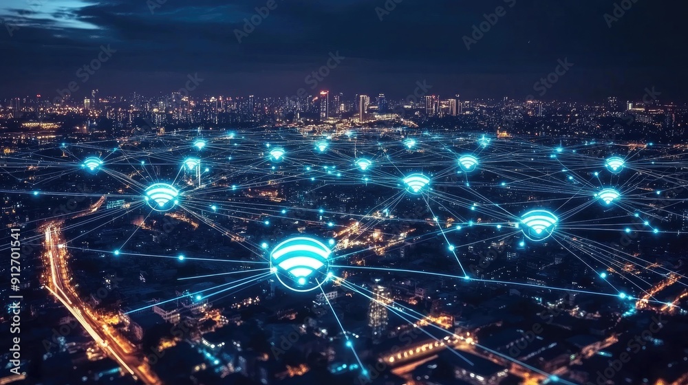 Poster communication and network connection concept